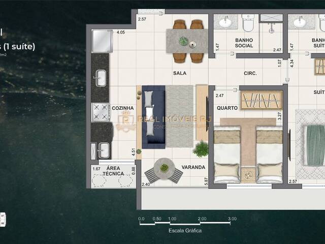 #2594WB - Apartamento para Venda em Rio de Janeiro - RJ