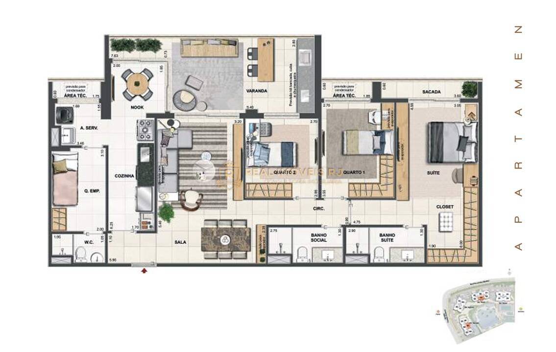 Apartamento, 3 quartos, 123 m² - Foto 15