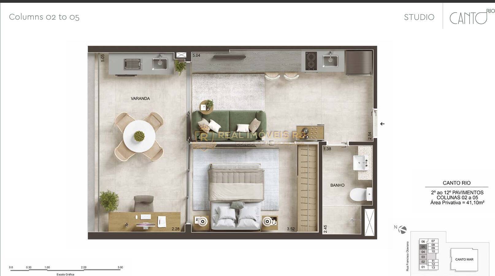 Apartamento, 1 quarto, 41 m² - Foto 2