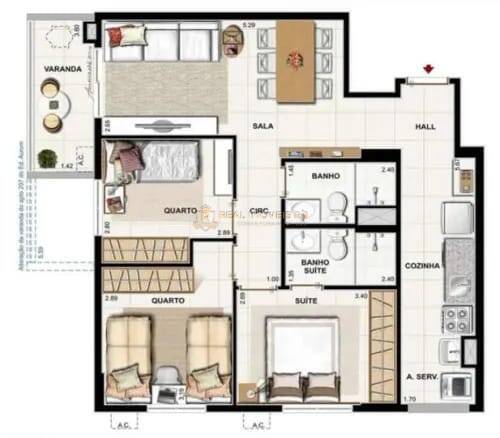 Apartamento à venda com 3 quartos, 76m² - Foto 15